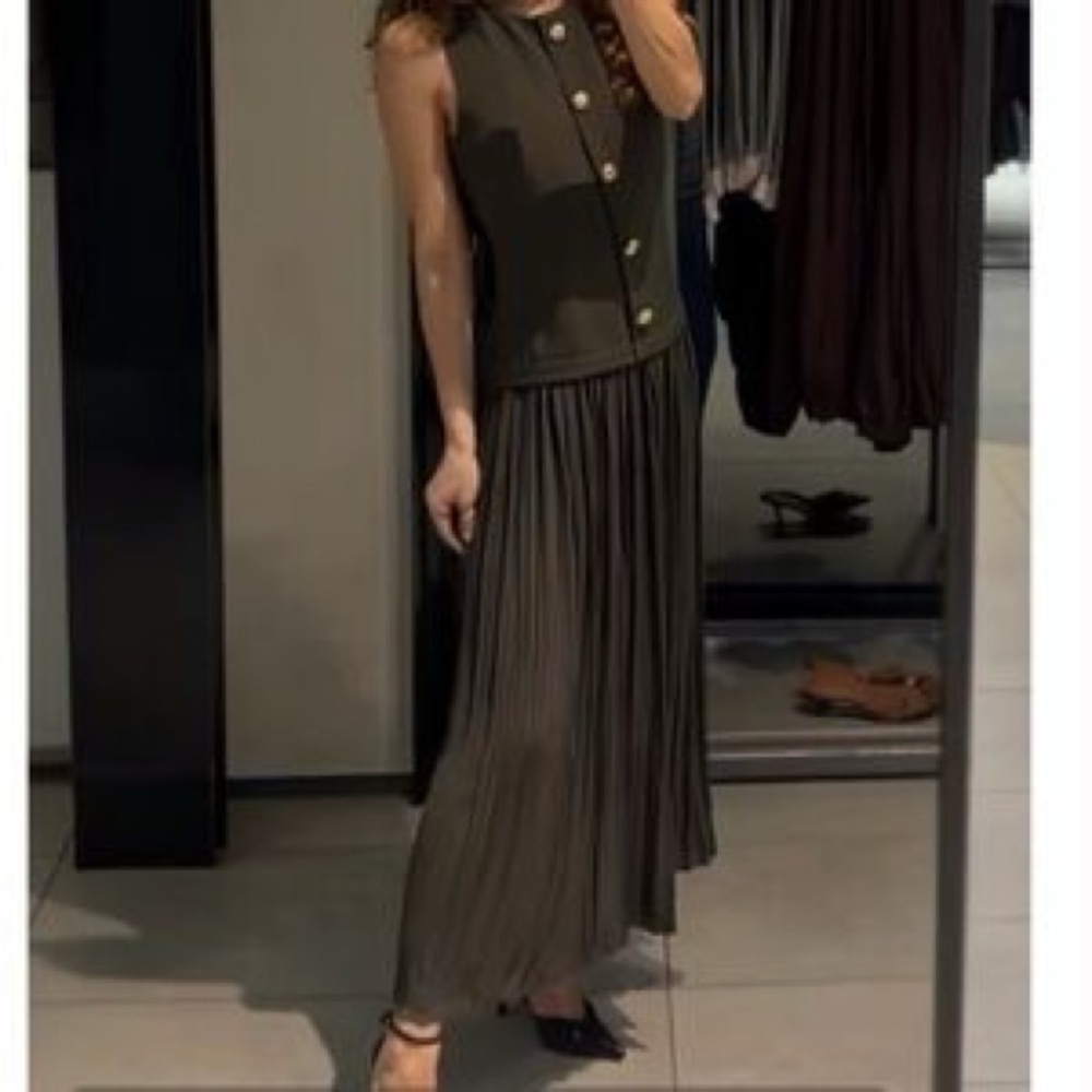 Zara Belted Midi Dress